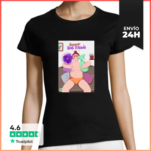 Camiseta Mujer Clásica Summer Best Friends LaTostadora
