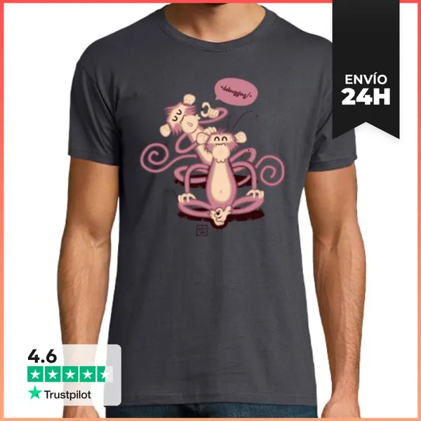 Camiseta Hombre Clásica Debugging LaTostadora