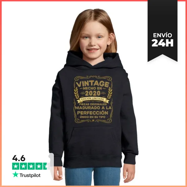 Sudadera Para Niños Con Capucha Vintage Hecho En 2020 Edición