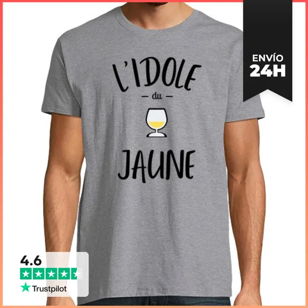 Camiseta Hombre Clásica El Ídolo De Amarillo Ricard Pastis Aper