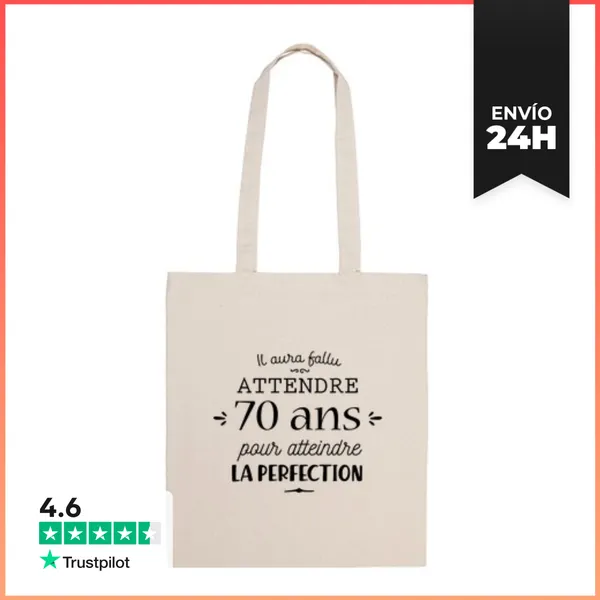 Bolsa De Tela Cumpleaños 70 Años LaTostadora