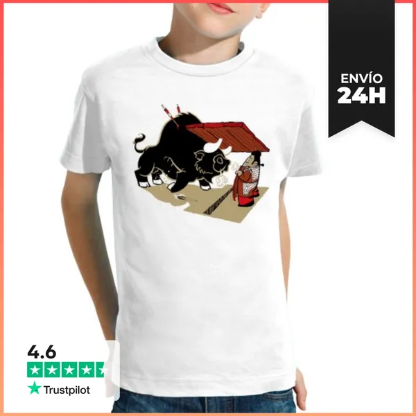 Camiseta Clásica Para Niños Toro Y Burladero LaTostadora
