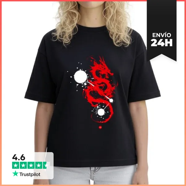 Camiseta Mujer Boxy Aliento Carmesí LaTostadora