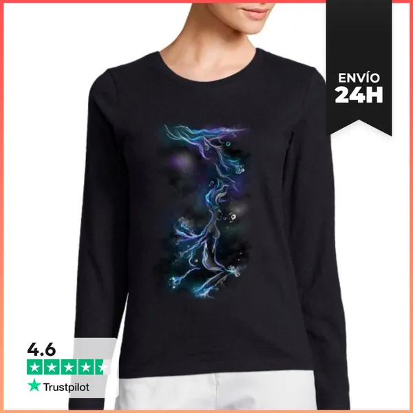 Camiseta Mujer Manga Larga Camiseta Manga Larga Mujer Mujer De
