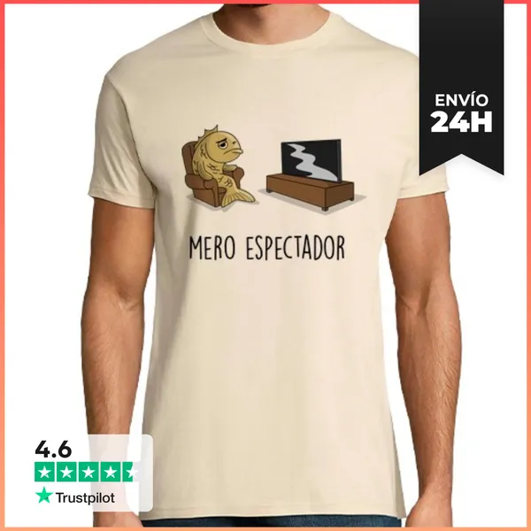Camiseta Hombre Clásica Mero Espectador LaTostadora