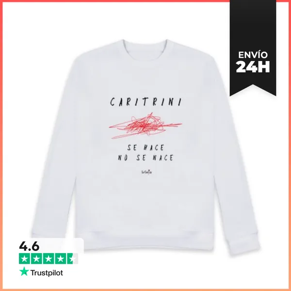 Sudadera Unisex Caritrini Negro LaTostadora