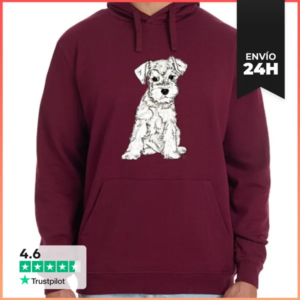 Sudadera Unisex Con Capucha Schnauzer LaTostadora