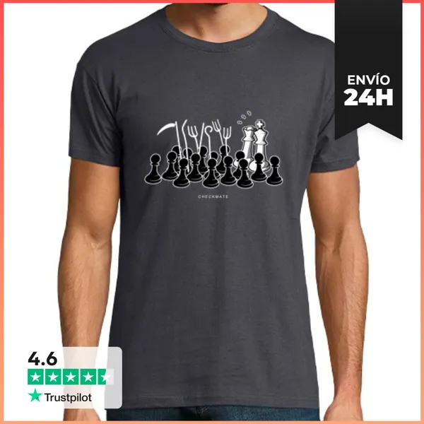 Camiseta Hombre Clásica Jaque Mate LaTostadora