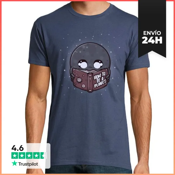 Camiseta Hombre Clásica Ser Un Planeta LaTostadora