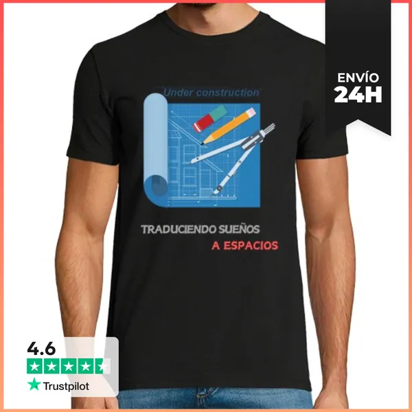 Camiseta Hombre Clásica Traduciendo Suenos A Espacios LaTostadora