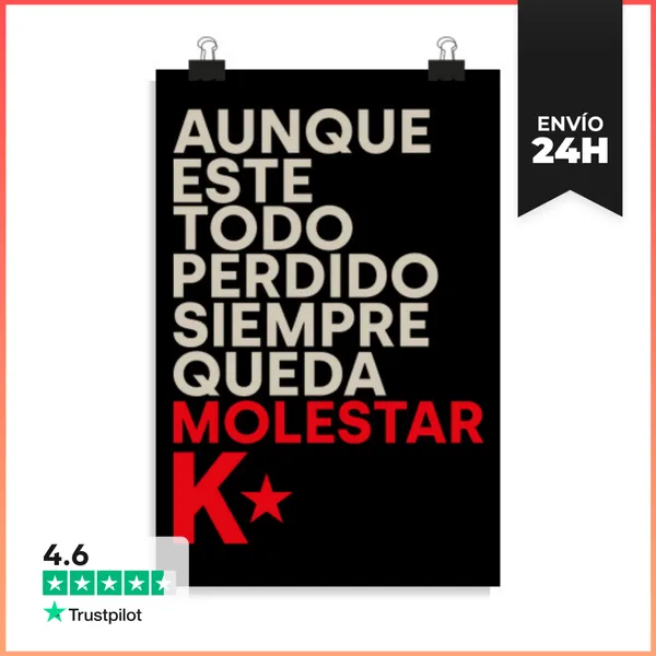 Póster Vertical Kortatu Equilibrio Typographic LaTostadora