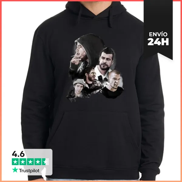 Sudadera Unisex Con Capucha Personajes Malviviendo LaTostadora