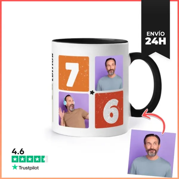 Taza De Colores Taza 1976 Limited Edition Foto Personalizable