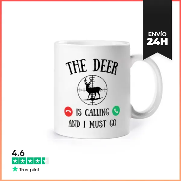 Taza Caza Llámame Hombre Humor LaTostadora