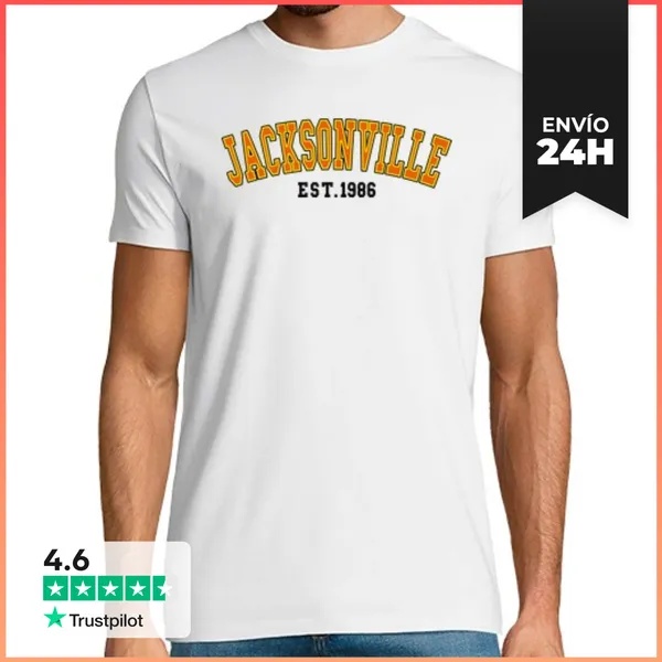 Camiseta Hombre Clásica Jacksonville Est 1986 LaTostadora