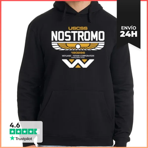Sudadera Unisex Con Capucha Nostromo - Alien LaTostadora