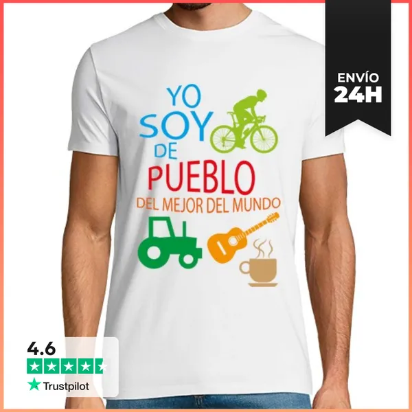 Camiseta Hombre Clásica Yo Soy De Pueblo LaTostadora