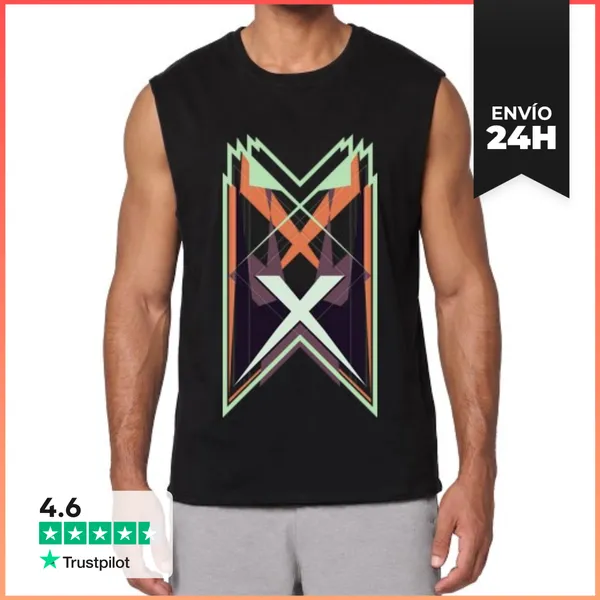 Camiseta Sin Mangas Figura Futurista Geométrica LaTostadora