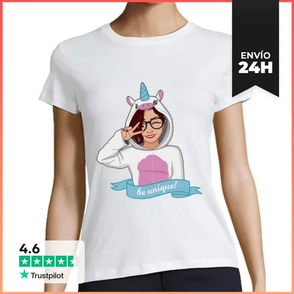 Camiseta Mujer Clásica Be Unique LaTostadora