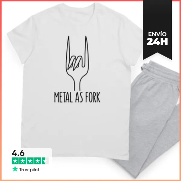 Pijama Cuerno De Diablo Negro De Metal Como Te LaTostadora