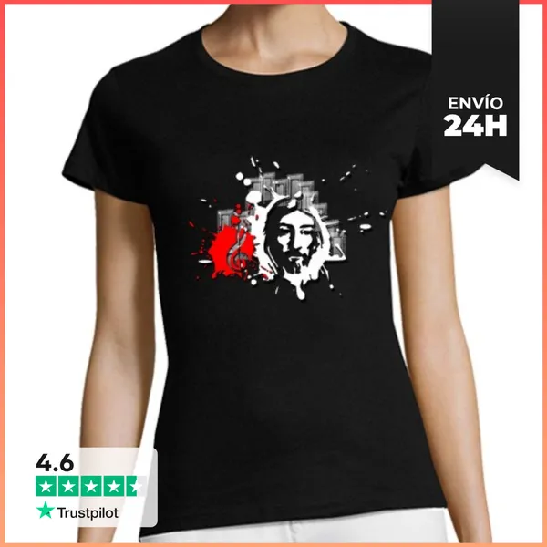 Camiseta Mujer Clásica Artistas Con Fe - Mujer, Manga Corta,