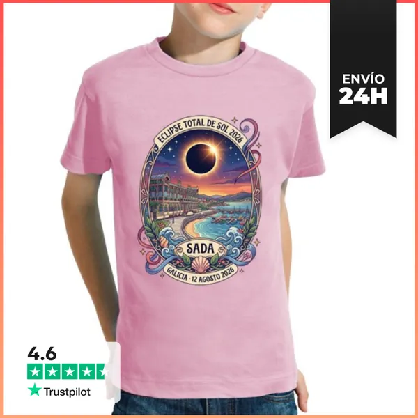 Camiseta Clásica Para Niños Eclipse Total Sada 2026 N LaTostadora