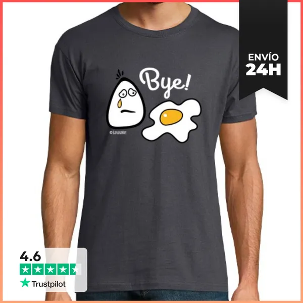 Camiseta Hombre Clásica Bye! LaTostadora