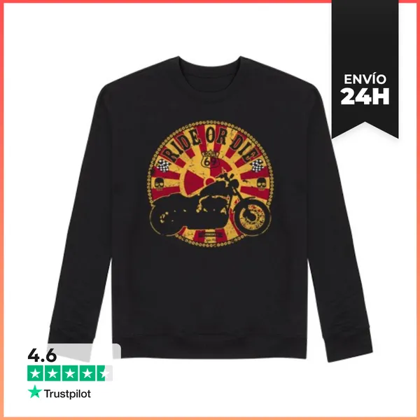 Sudadera Unisex Ride Or Die LaTostadora