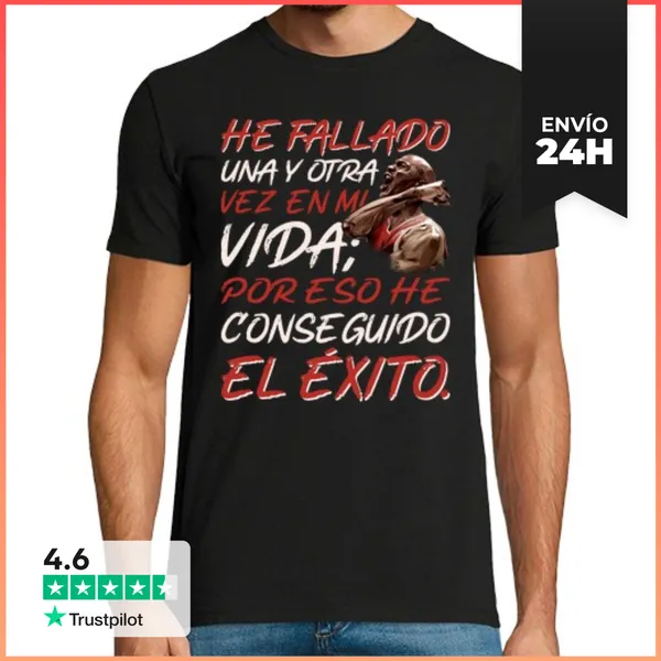 Camiseta Hombre Clásica Éxito Baloncesto Jordan Basketball NBA