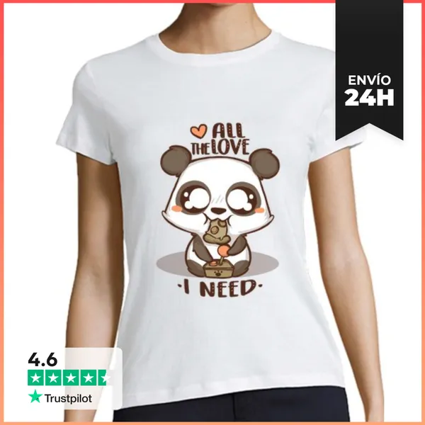 Camiseta Mujer Clásica Todo Lo Que Necesito LaTostadora