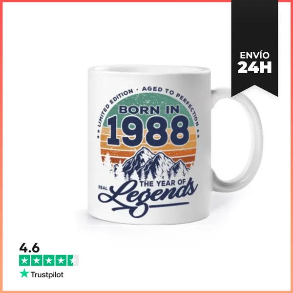 Taza Las Leyendas Reales Nacen En 1988 LaTostadora