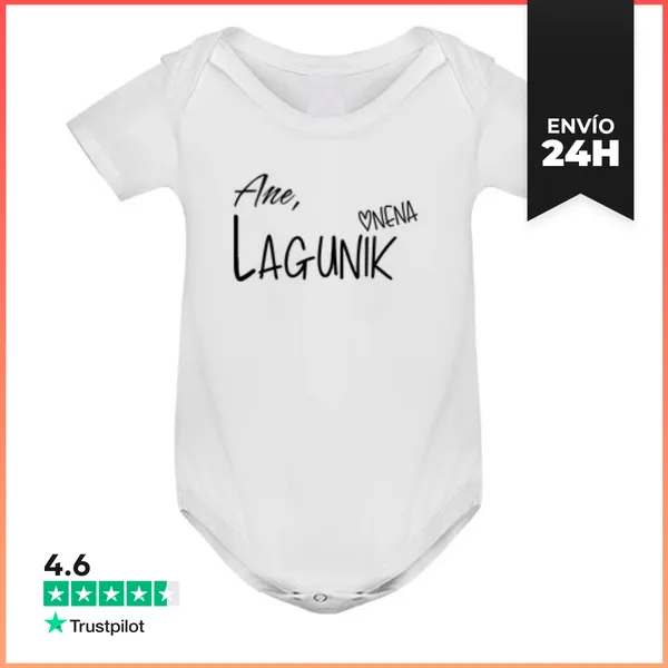 Body Bebé Lagunik Onena. Beltza LaTostadora