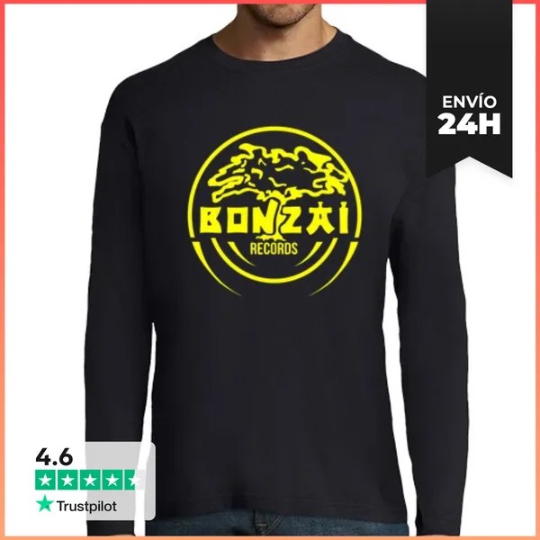 Camiseta Hombre Manga Larga Bonzai Records LaTostadora