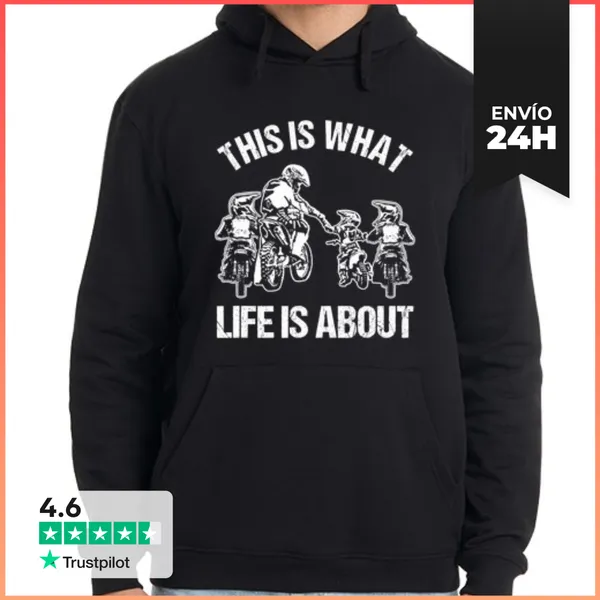 Sudadera Unisex Con Capucha Papá De Motocross De Moto De Tierra