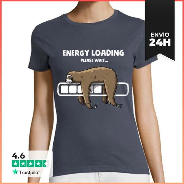Camiseta Mujer Clásica Energy Loading LaTostadora