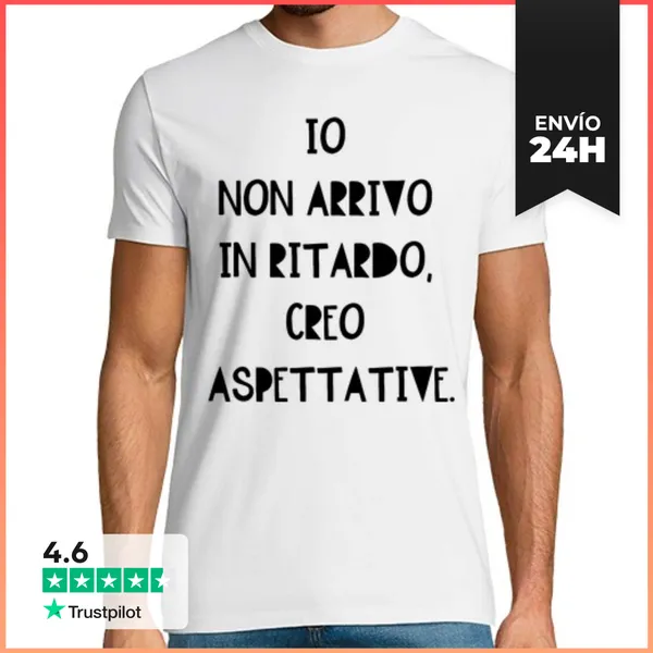 Camiseta Hombre Clásica Llegada Tarde LaTostadora