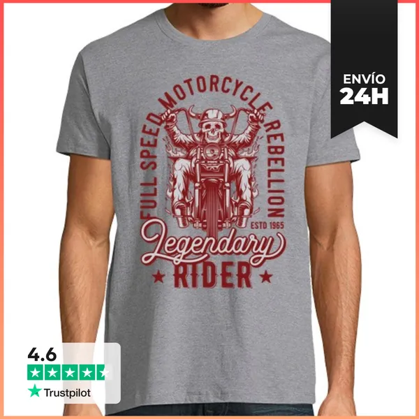 Camiseta Hombre Clásica Legendary Rider LaTostadora
