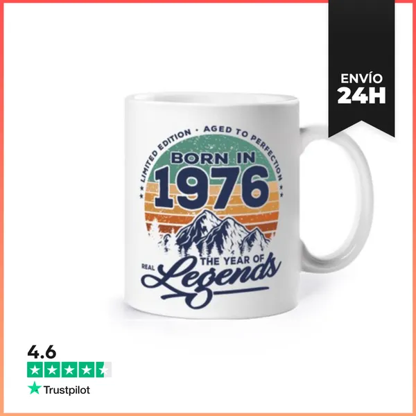 Taza Las Leyendas Reales Nacen En 1976 LaTostadora