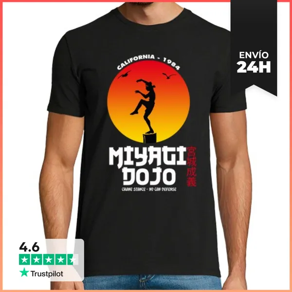 Camiseta Hombre Clásica Miyagi Dojo LaTostadora