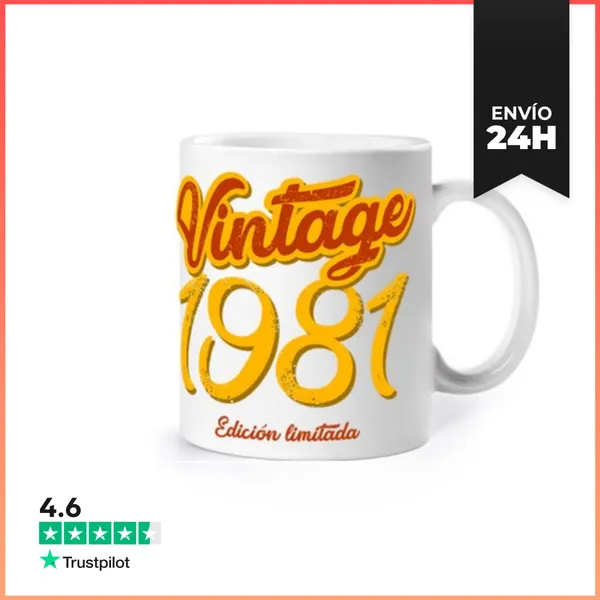 Taza Vintage 1981, Edición Limitada LaTostadora
