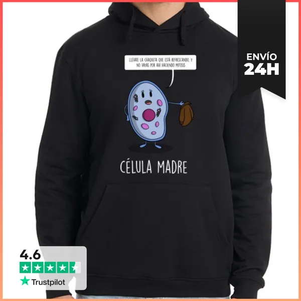 Sudadera Unisex Con Capucha Célula Madre Black LaTostadora