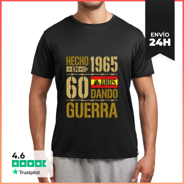 Camiseta Deportiva Hombre Dando Guerra Desde 1965 LaTostadora