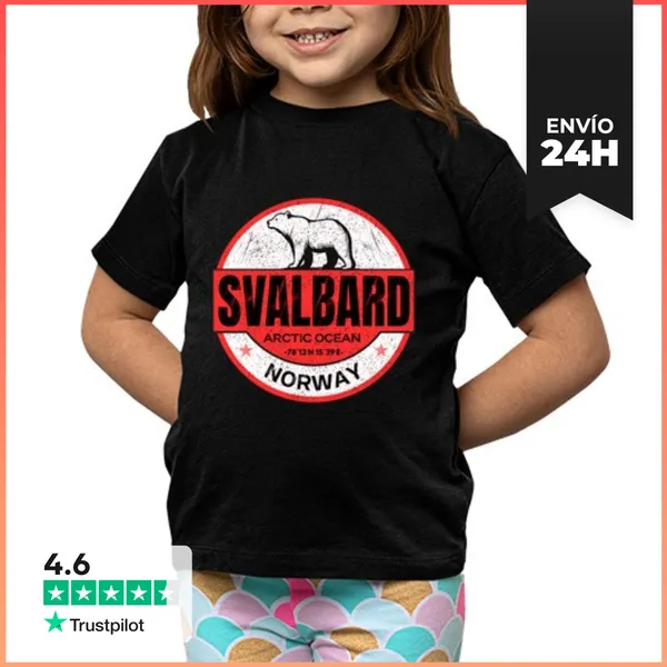 Camiseta Clásica Para Niños Svalbard Noruega Oso Polar