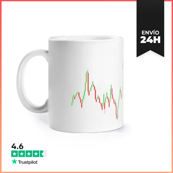 Taza Gráfico De Comercio De Velas LaTostadora