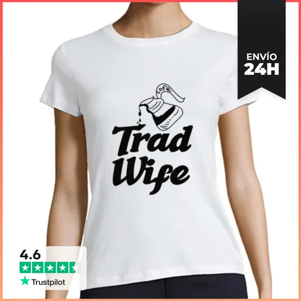 Camiseta Mujer Clásica Esposa Tradicional Esposa Tradicional Ama