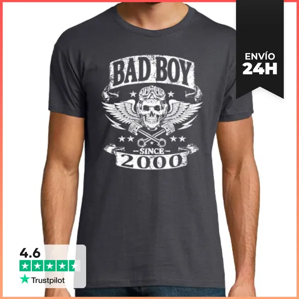 Camiseta Hombre Clásica Chico Malo Desde El Año 2000 LaTostadora