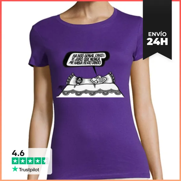 Camiseta Mujer Clásica Amor Y Risas LaTostadora