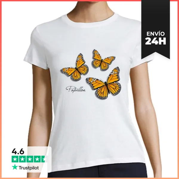Camiseta Mujer Clásica Papillon LaTostadora