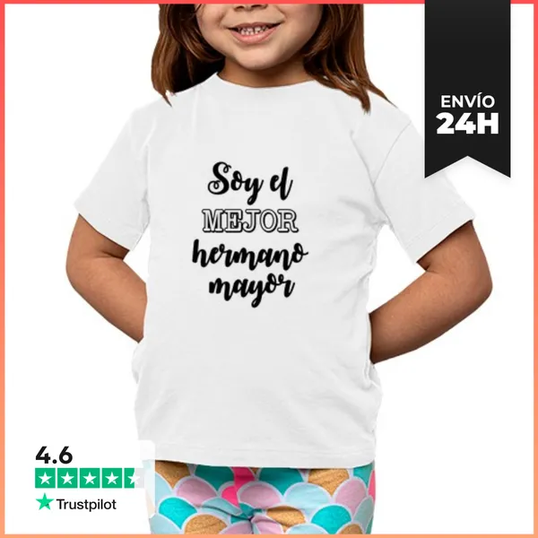 Camiseta Clásica Para Niños Soy El Mejor Hermano Mayor