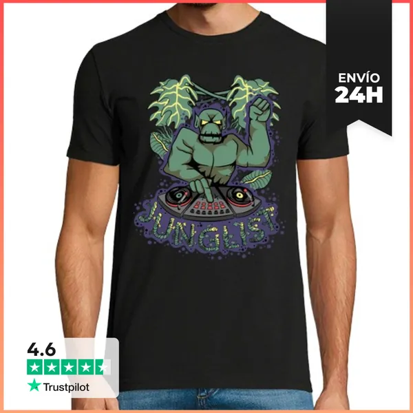 Camiseta Hombre Clásica Junglist LaTostadora